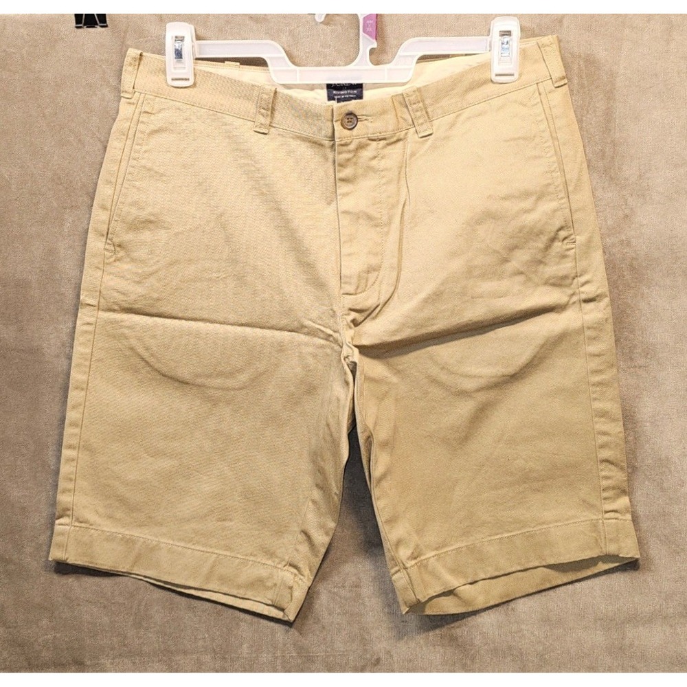 J Crew Rivington Mens Khaki Tan Chino Shorts Style H5017 Size 34 NEW